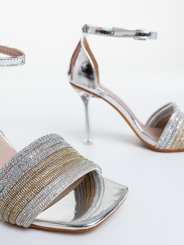 Női sarkú szandál Madiva Ezüst, 6 - Kalapod.hu