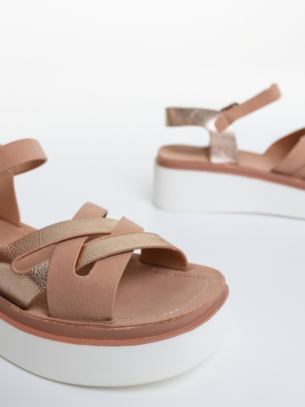 Női platform szandál Rahima Rózsaszín, 6 - Kalapod.hu