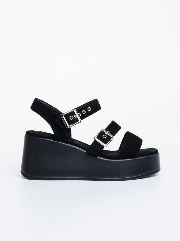 Női platform szandál Hozana Fekete, 5 - Kalapod.hu