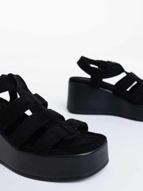 Női platform szandál Hamada Fekete, 6 - Kalapod.hu