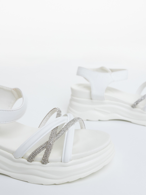 Női platform szandál Adasa Fehér, 6 - Kalapod.hu