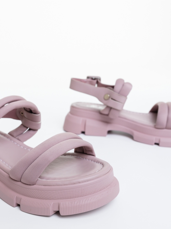 Női platform szandál Sandrina Sötét rózsaszín, 6 - Kalapod.hu