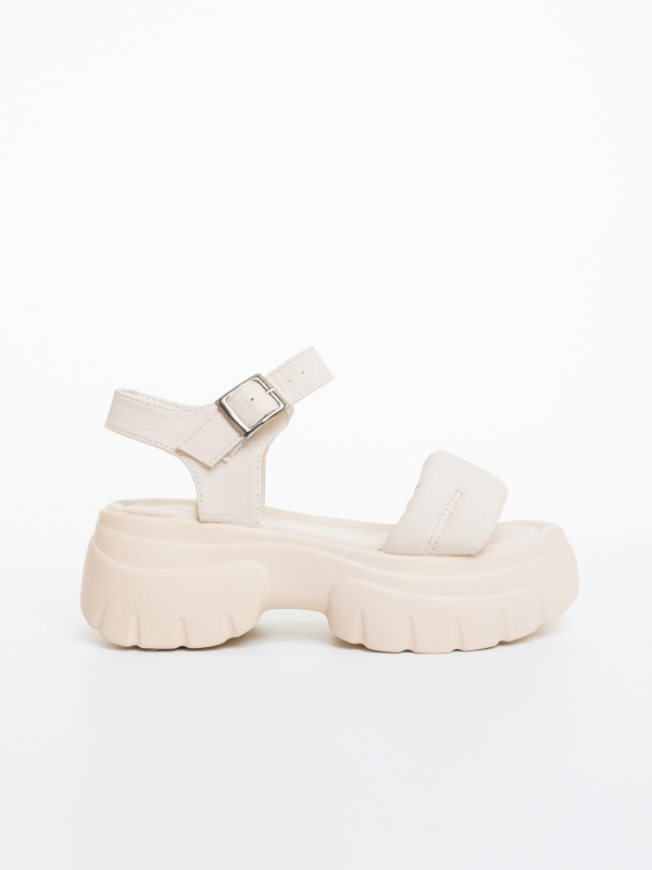 Női platform szandál Hanika Bézs, 5 - Kalapod.hu