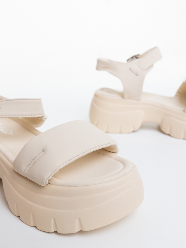 Női platform szandál Hanika Bézs, 6 - Kalapod.hu