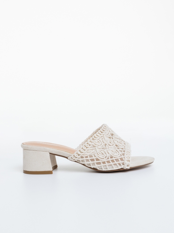 Női sarkú papucs Soulana Krém, 5 - Kalapod.hu