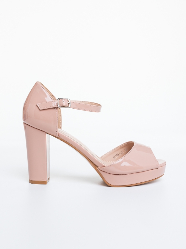 Női Szandál vastag sarkú Naraluz Nude, 5 - Kalapod.hu