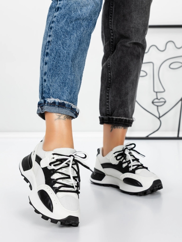 Női tornacipő Mylara Fehér-Fekete, 4 - Kalapod.hu