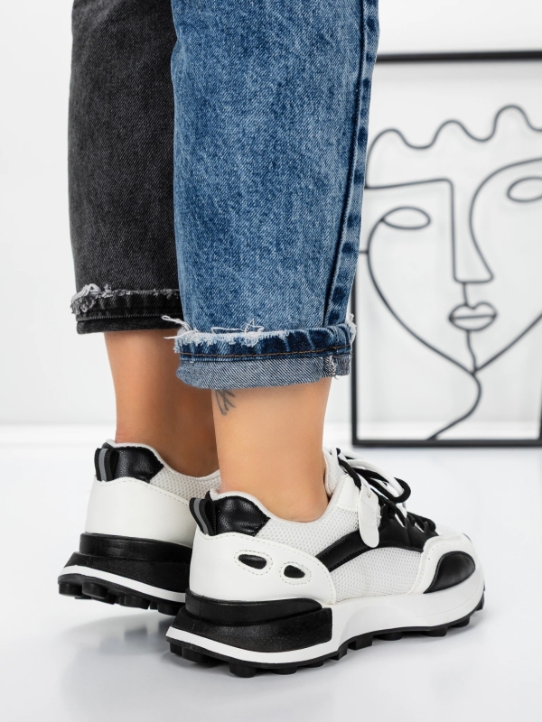 Női tornacipő Mylara Fehér-Fekete, 5 - Kalapod.hu