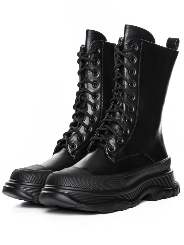 Fasiva fekete női csizma, 4 - Kalapod.hu