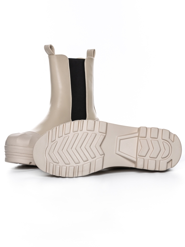 Belisa bézs és fekete női csizma, 9 - Kalapod.hu