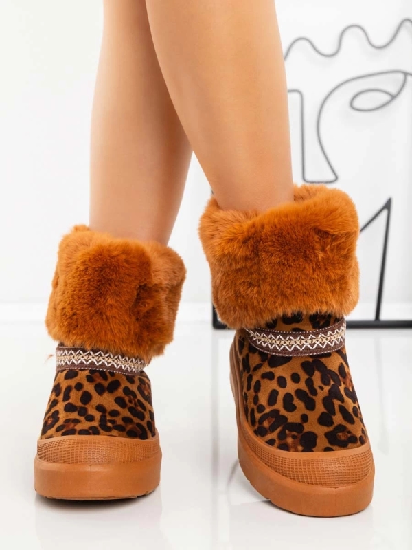 Γυναικείες μπότες UG Nelina  Λεοπάρδαλη, 3 - Kalapod.hu
