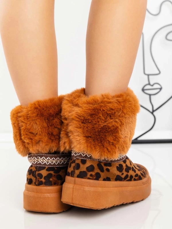 Γυναικείες μπότες UG Nelina  Λεοπάρδαλη, 4 - Kalapod.hu