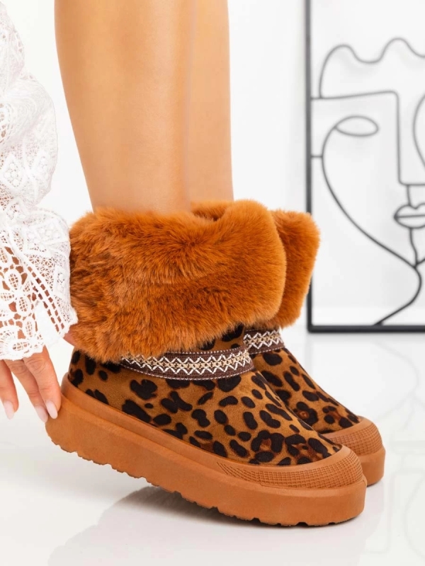 Γυναικείες μπότες UG Nelina  Λεοπάρδαλη, 5 - Kalapod.hu