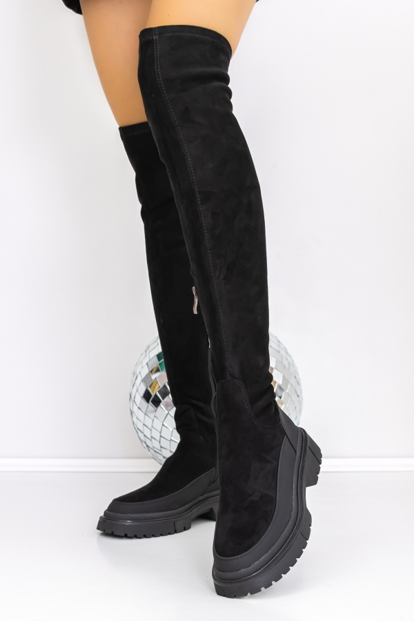 Női csizma alacsony talppal Olona Fekete, 4 - Kalapod.hu