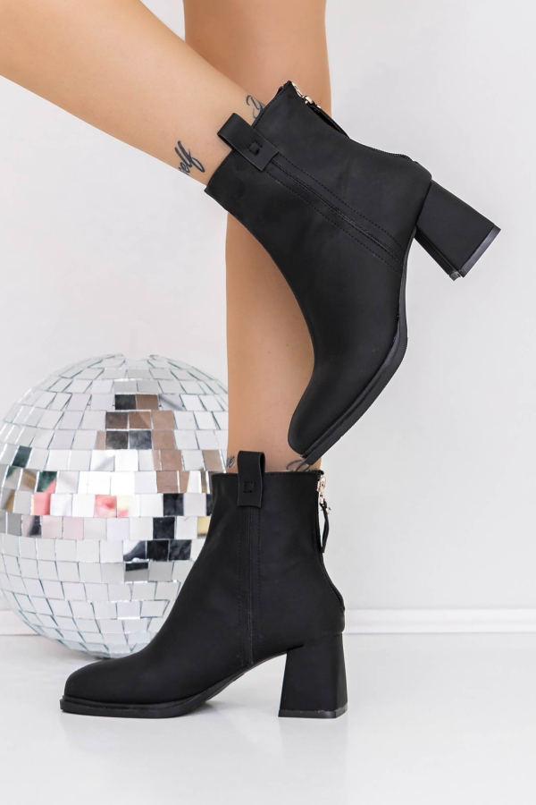 Vastag sarkú bokacsizma Alaza Fekete, 4 - Kalapod.hu